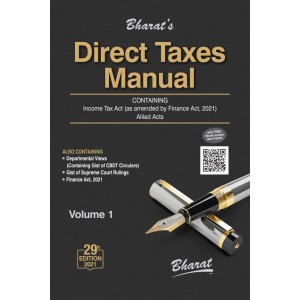 Bharat's Direct Taxes Manual 2021 [3 HB Volumes]